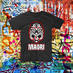 Tiki Maori Design Custom Shirt New Zealand Poly Islander Printed Tee Shirt