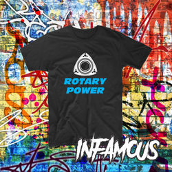 Rotary Power Shirt Mazda Retro Tee Turbo Boosted Custom Tee JDM Japanese Rotar