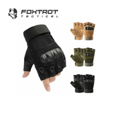 Tactical Hard Knuckle Half Finger Gloves Army Military Airsoft Work Fingerless