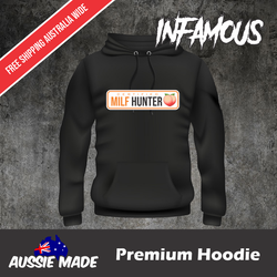 MILF HUNTER Funny Shirt CERTIFIED Window JDM F*ck Haters illest Hoodie