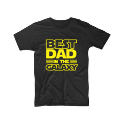 Fathers Day Best Dad In The Galaxy Funny Star Wars Inspired Present Gift T Shirt