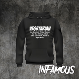 Funny T Shirts Vegetarian T-SHIRT tee humour joke birthday gift present for him