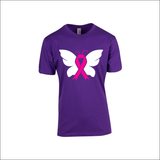 Cancer Ribbon Fck Cancer Shirt Feather Breast Cancer Awareness Tee strong Hope