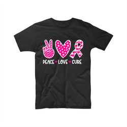 Cancer Shirt Ribbon Fck Cancer Feather Breast Cancer Awareness T-shirt top Hope