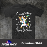 Birthday t shirt Funny T-Shirts unicorn Present gift tee rainbow happy birthday