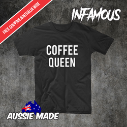 Christmas Gift for Friend Coffee Queen Shirt Coffee Lover Shirt wife funny