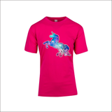 Unicorn Funny Novelty Tops T-Shirt Galaxy unicorn space tee women female relax