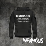 Mechanic T-Shirt Men's Funny T-Shirts fathers Day dad uncle Garage fixes sh#t