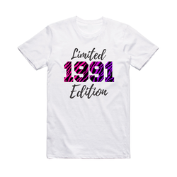 30th Birthday T-Shirt 1991 Ladies Funny 30 Year Old leopard Year Limited Edition