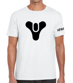 Destiny White Gaming Custom tee Printed Shirt