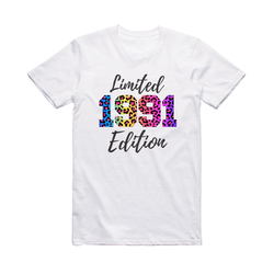 30th Birthday T-Shirt 1991 Ladies Funny 30 Year Old leopard Year Limited Edition
