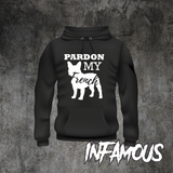 Pardon My French Womens Mens Unisex Paw Funny Dog Shirt French Bulldog Lover