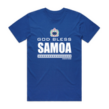 Samoa Shirt Custom Islander Poly Polynesian Samoan Printed T-shirt god bless