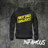 Fathers Day Best Dad In The Galaxy Funny Star Wars Inspired Present Gift T Shirt