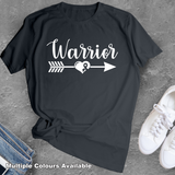 Warrior Cancer Ribbon Shirt Feather Breast Cancer Awareness Tee strong Hope