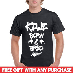Kiwi Born & Bred Custom Made Shirt New Zealand tee