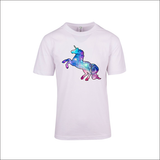 Unicorn Funny Novelty Tops T-Shirt Galaxy unicorn space tee women female relax