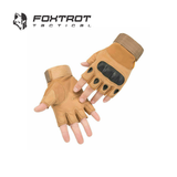 Tactical Hard Knuckle Half Finger Gloves Army Military Airsoft Work Fingerless