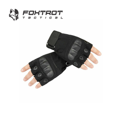 Tactical Hard Knuckle Half Finger Gloves Army Military Airsoft Work Fingerless