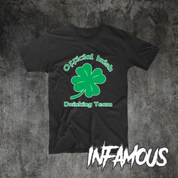 Funny T-Shirts Official Irish Drinking Team St Patrick's Day Shirt Tee Custom