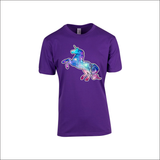 Unicorn Funny Novelty Tops T-Shirt Galaxy unicorn space tee women female relax