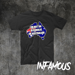 Im not an Alcoholic Australian custom beer shirt aussie bogan outlaw hoodie tee