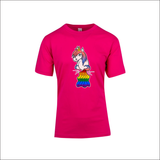 Pooping Unicorn Funny Novelty Tops T-Shirt Galaxy unicorn space tee women