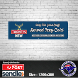 Tooheys New Banner - The Mancave Bar Beer Spirits Shed Aussie man shed straya
