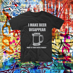 Beer Drinking Superpower Funny Custom Drinking tee Design Printed
