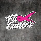 Cancer Sticker F#ck Ribbon Decal Awareness Survivor Breast Hope Car Laptop