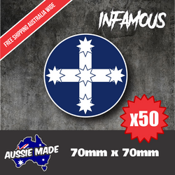 Aussie Eureka Flag sticker vinyl adhesive sticker decal justice australia decal