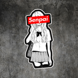 Senpai Anime Girl Sexy Girl Slap JDM Laptop Car Vinyl Sticker drift turbo static