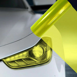 2x A4 Fluro Yellow Car Headlight Fog Light Tint Film 4x4 4wd led hid