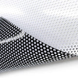 White Perforated One Way Vision Film Tint Car Window Graphics Privacy 1M X 2M