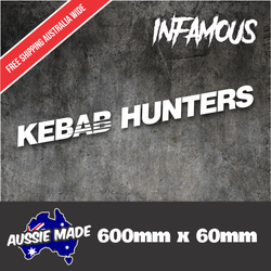 KEBAB HUNTERS Car Vinyl Decal Sticker Quality Funny JDM speedhunters