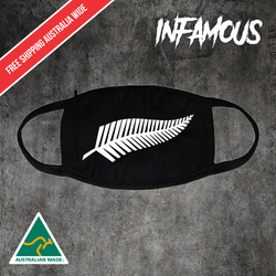 New Zealand Kiwi Fern Mask | Re-Usable Washable Lightweight Face mask