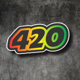 Marijuana THC Sticker Decal Funny Vinyl Car Bumper 420 smoke funny hungry