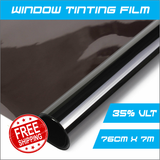 AU Car Home Window Tint Film Black Roll 35% VLT 76cm*7m Window tint tools glare
