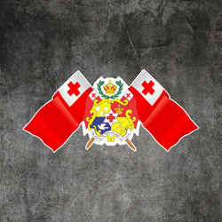 Tonga Sticker coat of arms flag car vinyl decal outdoor shield tonga 300X180