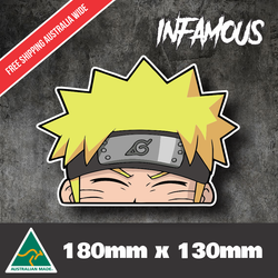 NARUTO Peeking Sticker Anime JDM Car Naruto Ninja Kakashi Hatake Vinyl Decal