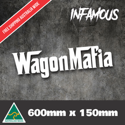 WAGON MAFIA Car Sticker Jdm Drift Turbo window jap tuner skyline lancer