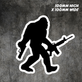 Sasquatch Big Foot Funny Vinyl Decal Window Sticker car Tumbler caravan van bike