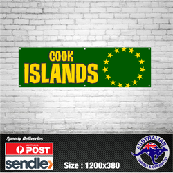 Cook Islands Cookie Polynesian Islander Banner Premium Mancave Pacific