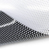 White Perforated One Way Vision Film Tint Car Window Graphics Privacy 1M X 10M