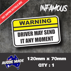 Funny car Sticker modern send it 4x4 Funny Car JDM Truck Humor Hoon Straya