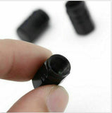 4PCS Black Wheel Tyre Tire Valve Stems Air Dust Cover Screw Caps Car Truck Bike