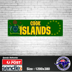 Cook Islands Cookie Polynesian Islander Banner Premium Mancave Pacific