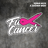 Cancer Sticker F#ck Ribbon Decal Awareness Survivor Breast Hope Car Laptop