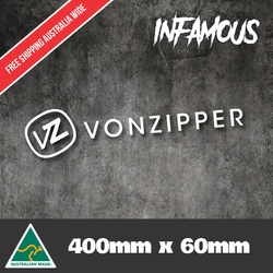 Von Zipper Sticker Decal Large For Car Window Ute Van Skate Surf Sunglasses