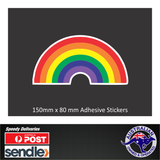 GAY PRIDE RAINBOW LOVE AUSTRALIA GAY RIGHTS FLAG 150mm